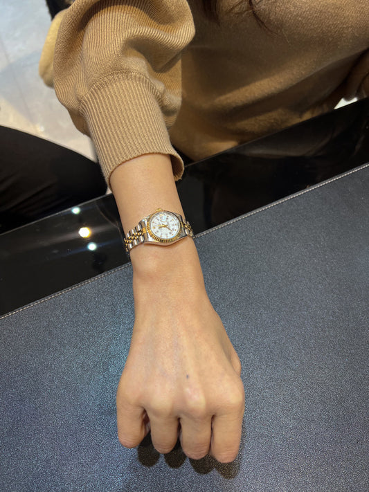 H様【ROLEX/デイトジャスト 10P ダイヤ 白ローマン文字盤 コンビ】
