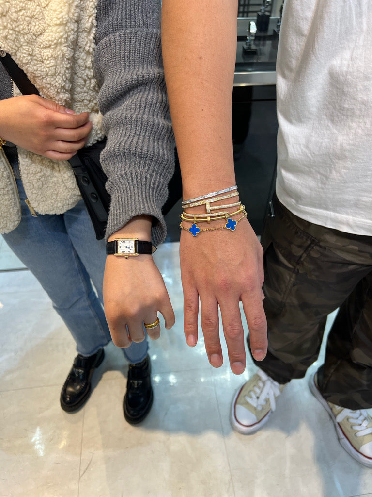 M様【CARTIER/ラブブレス #19 SM WG ダイヤ・マストタンク SM ホワイトローマン文字盤 ゴールド ダイヤ】