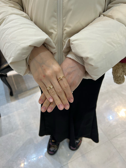 A様【CARTIER/ラブリング 9号 YG ダイヤ】