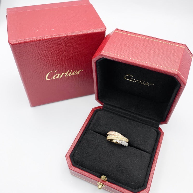 Trinity Ring SM Size 10 3 Row Full Diamond