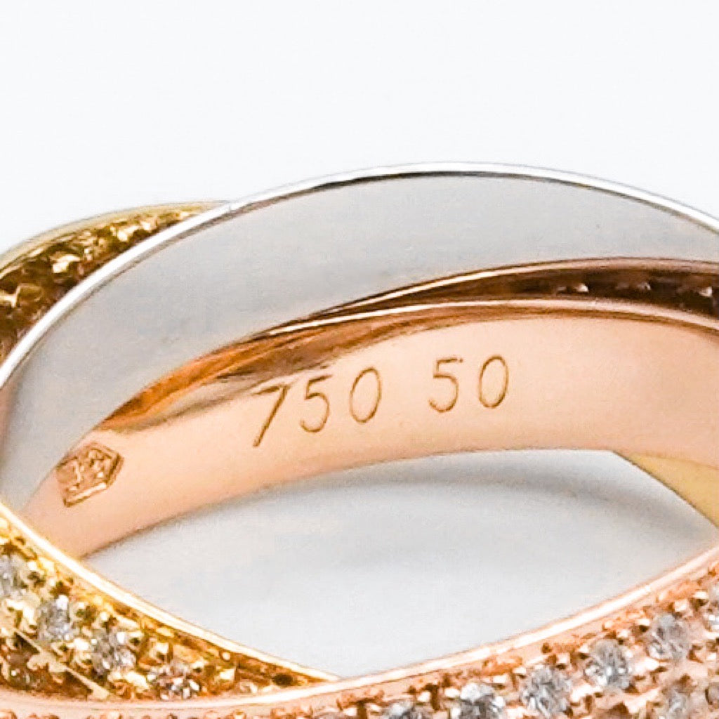 Trinity Ring SM Size 10 3 Row Full Diamond