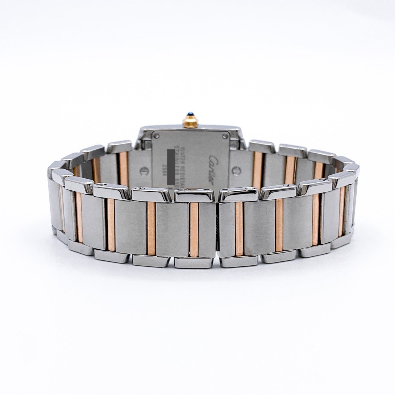 Tank Francaise SM Pink shell dial combination K18PG x SS diamond