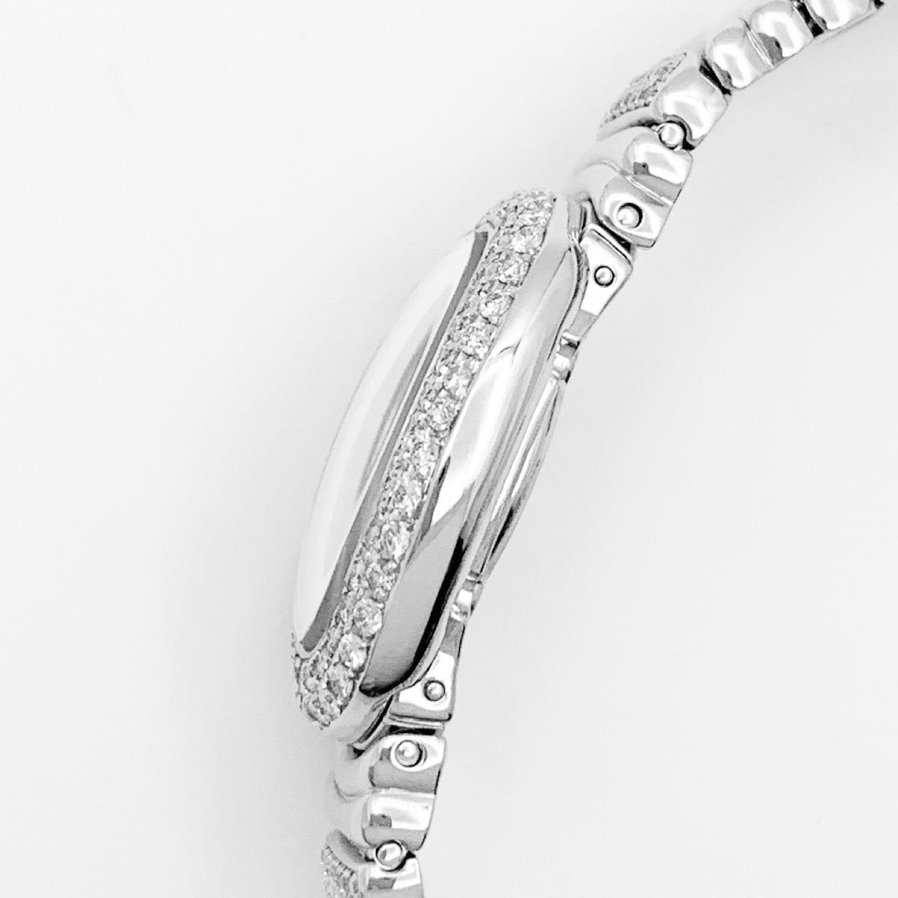 Mini Baignoire K18 WG bezel & bracelet half diamond