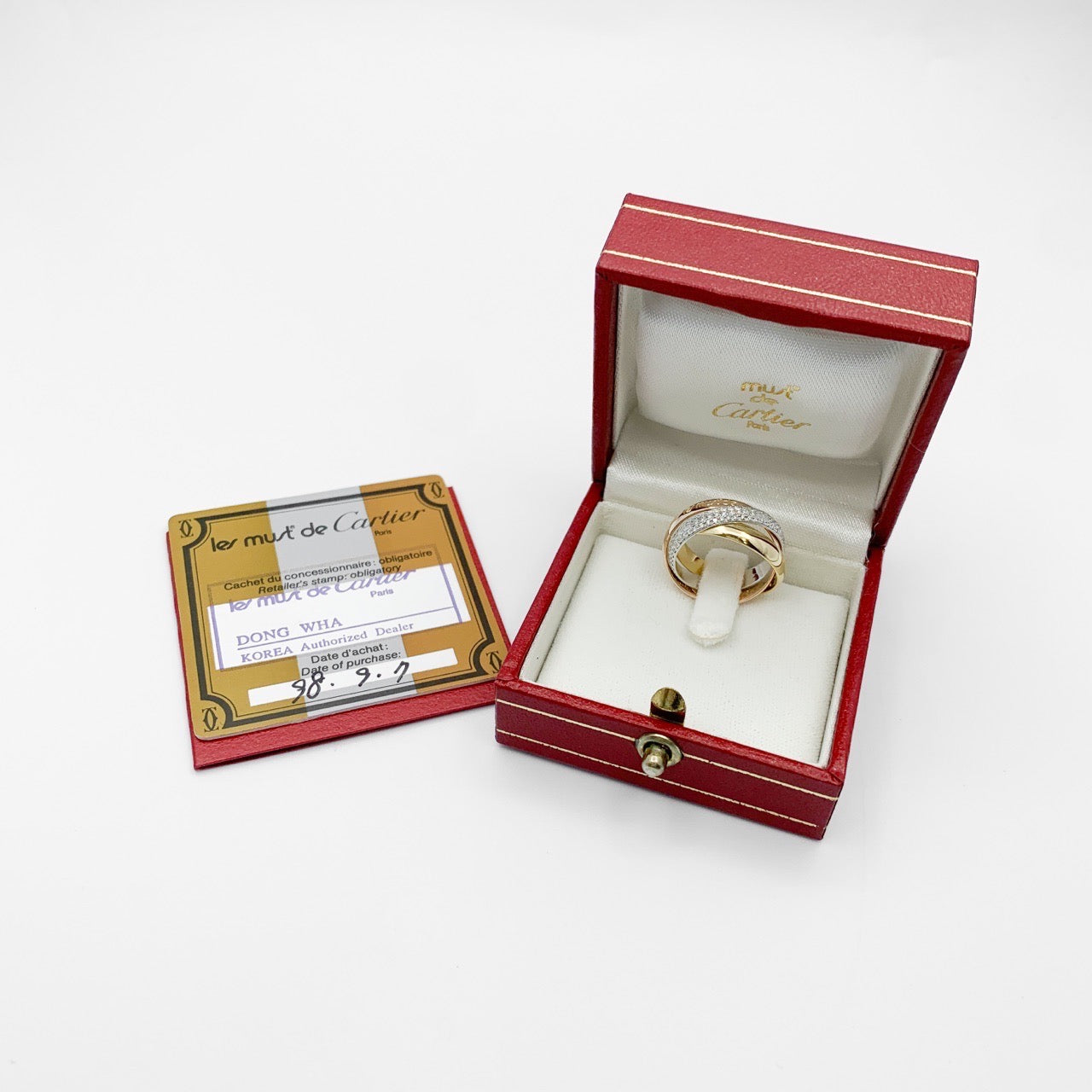 Trinity ring size 8 diamond
