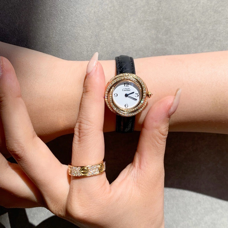 Trinity SM Flying Arabic Dial Gold Diamond