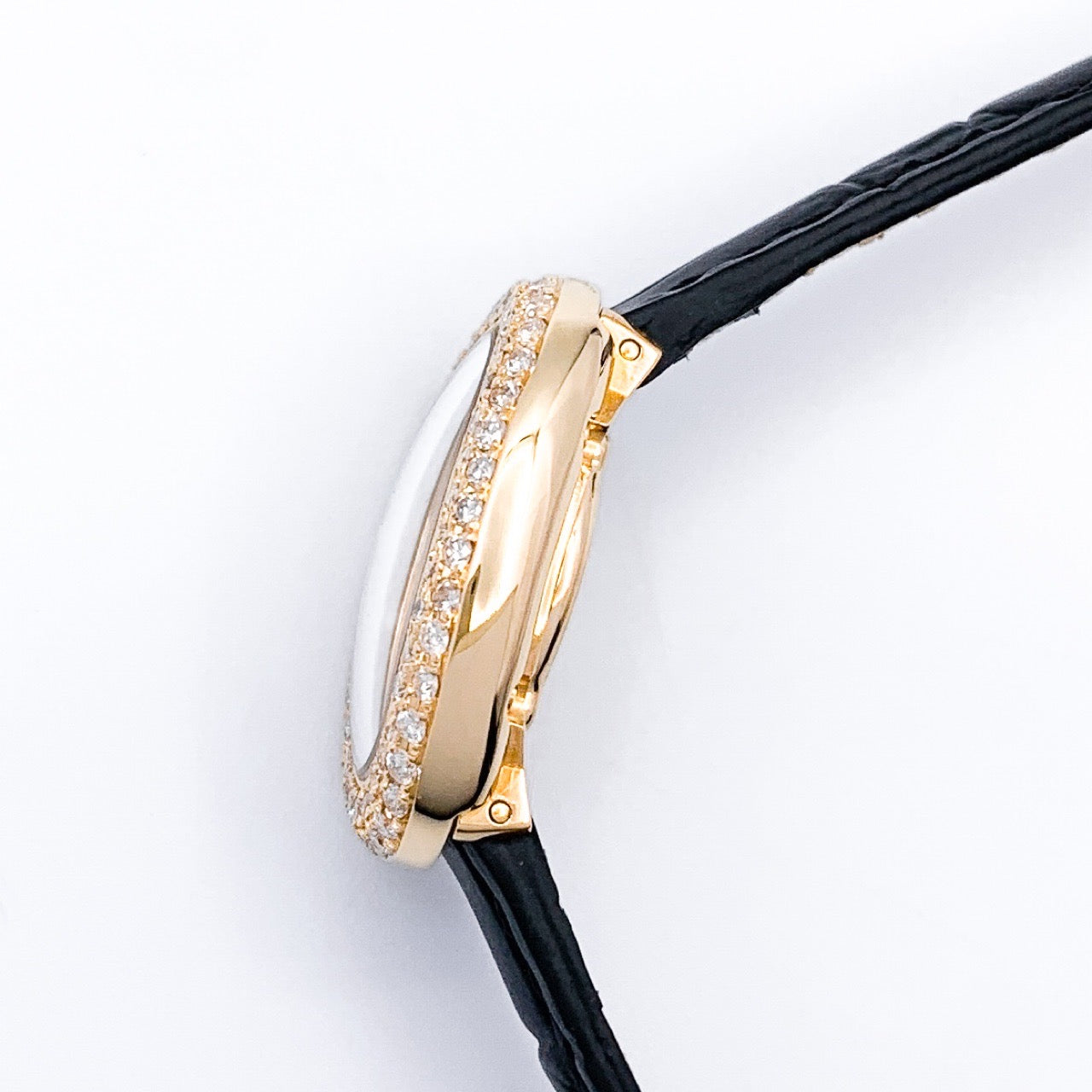 Mini Baignoire K18 YG Silver Dial Diamond