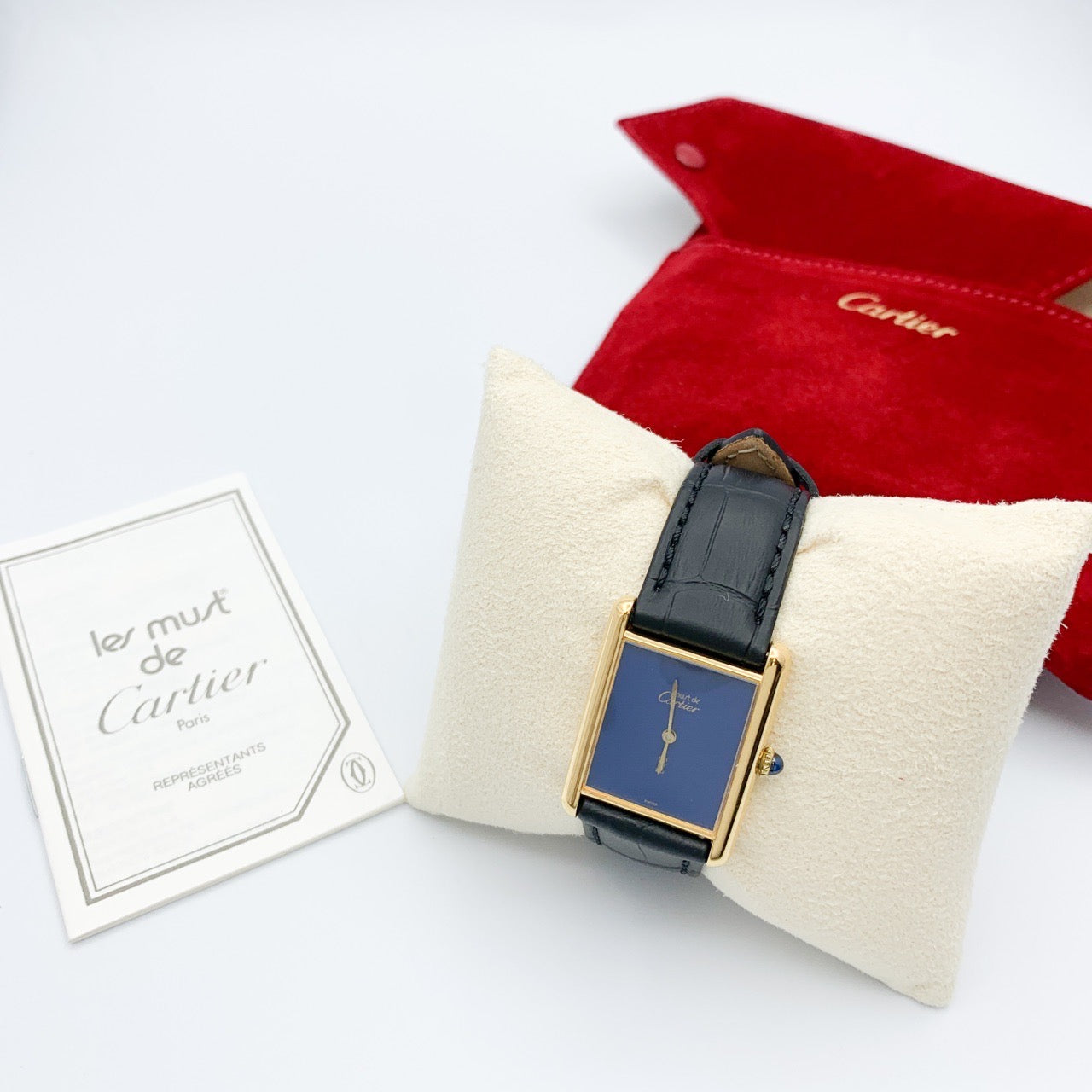 Mast Tank LM Manual Winding Blue Dial Gold