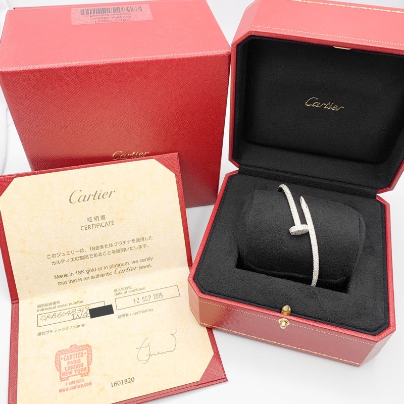 【ダイヤ加工事例】ジュストアンクルブレス 18号