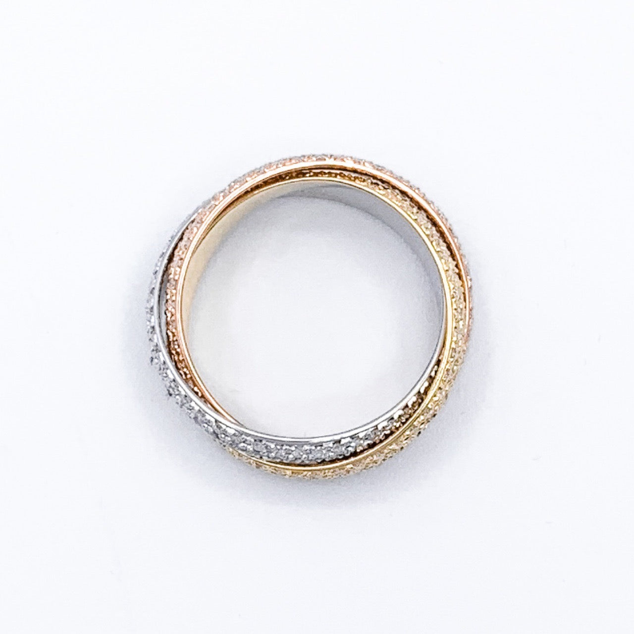 Trinity Ring SM Size 10 3 Row Full Diamond
