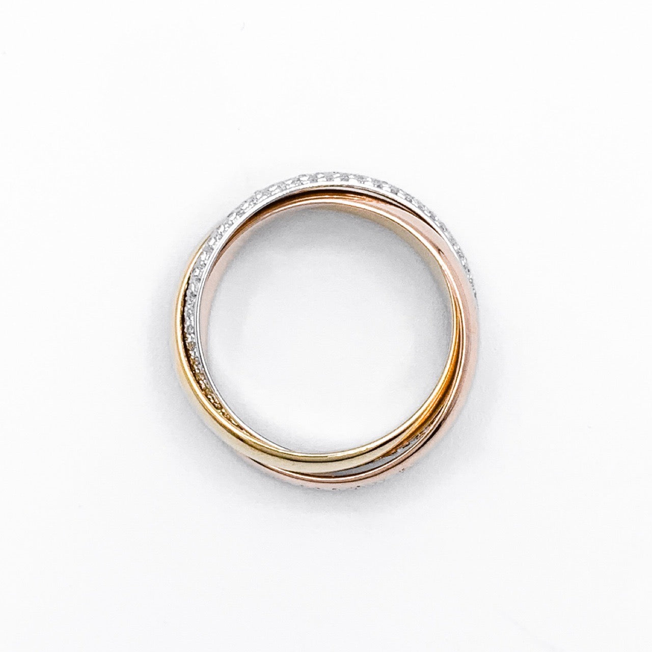 Trinity ring size 14 with diamonds