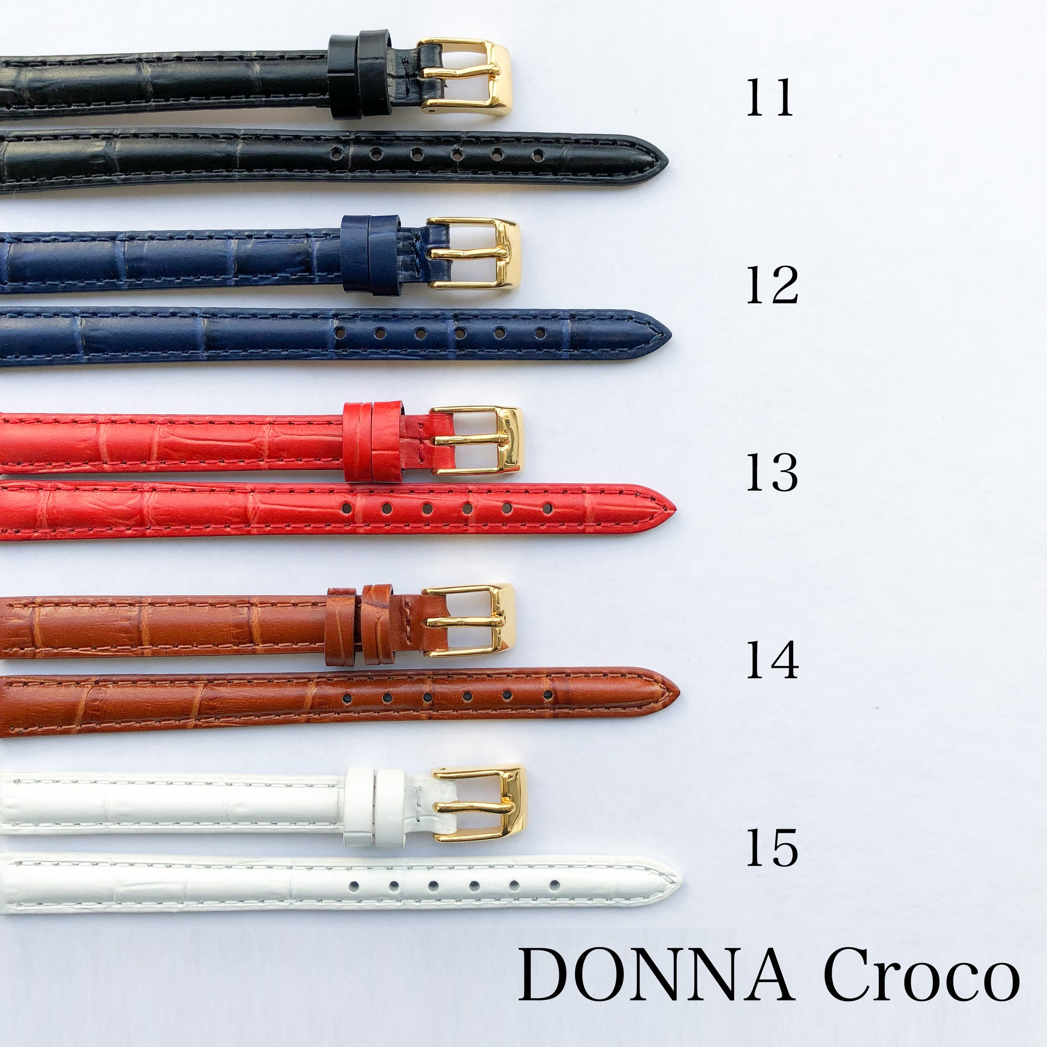 【LEATHER BELT】DONNA Croco(ドナ クロコ)