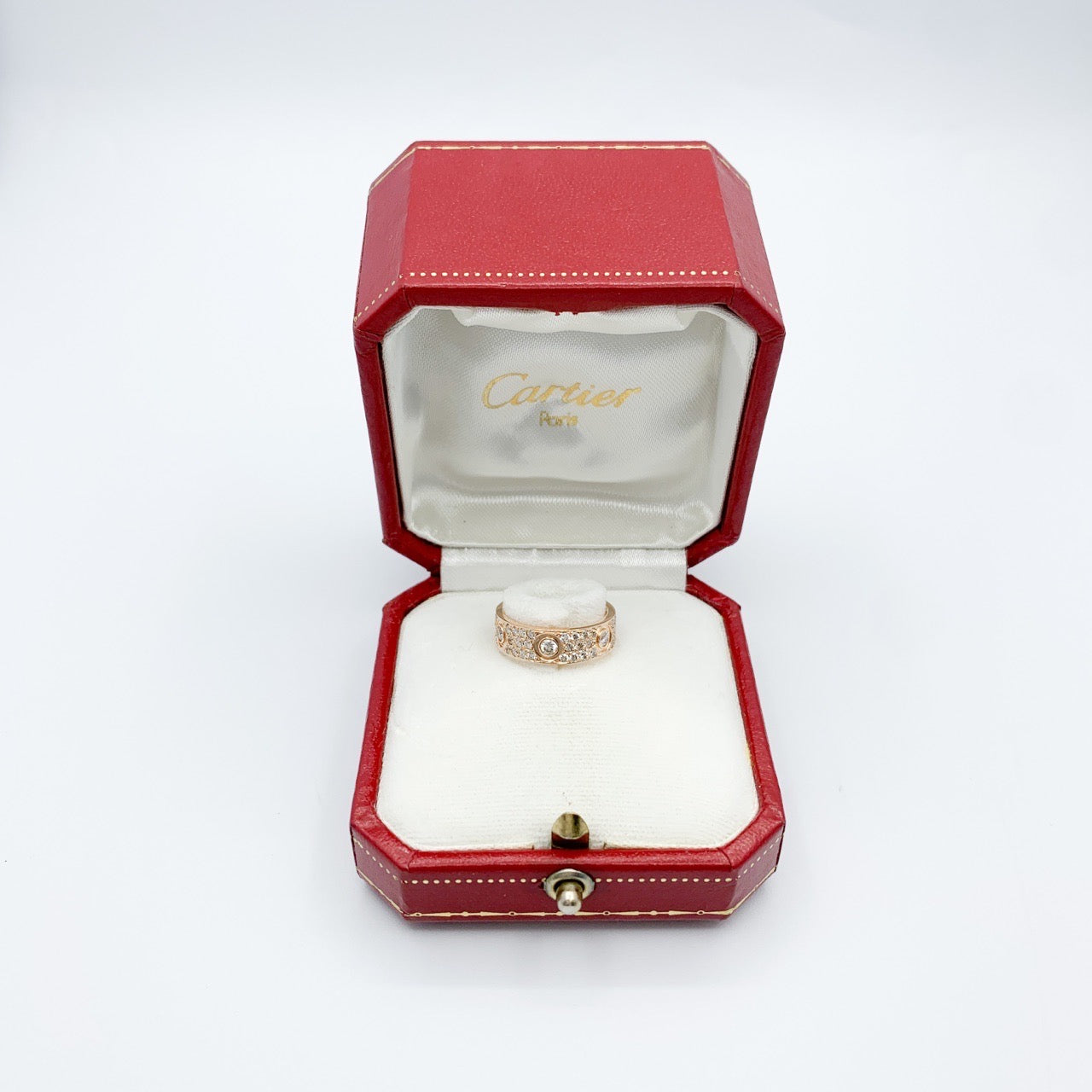 Love Ring Size 8 PG Full Pavé & 6P Bis Diamond