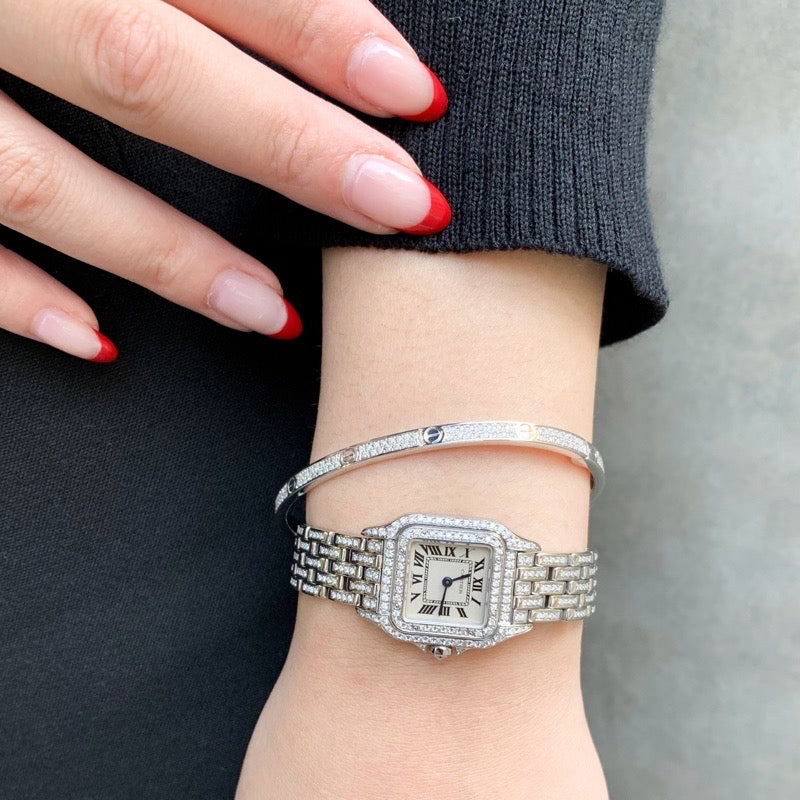 Panther SM SS Bracelet Full Diamond