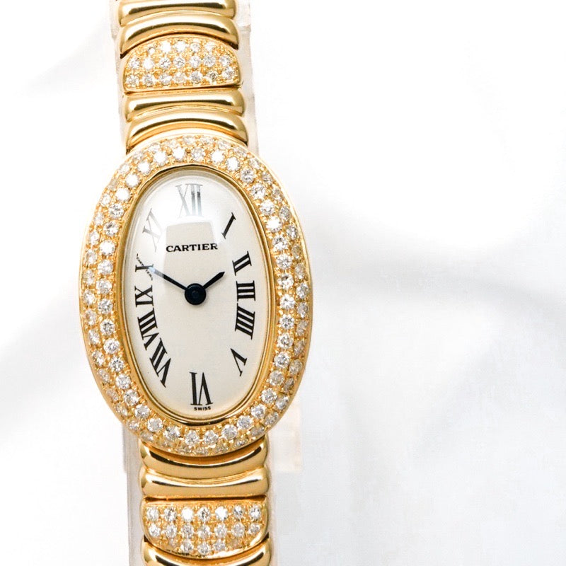 Mini Baignoire K18YG Bezel & Bracelet Half Diamond