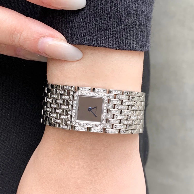 Panther Ruban SS Mirror Dial Bezel & Bracelet Diamond