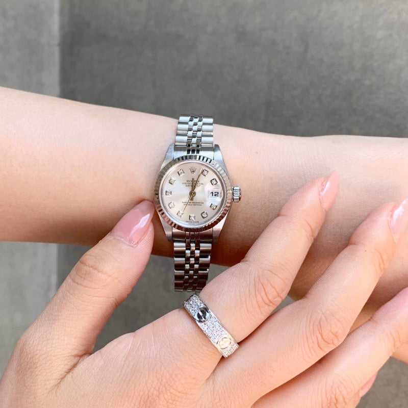 Datejust 10P New Diamond Silver Dial SS x K18WG