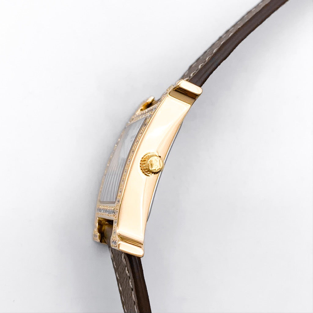 H Watch Gold Diamond