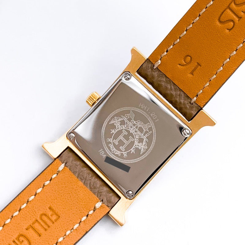H Watch Gold Diamond