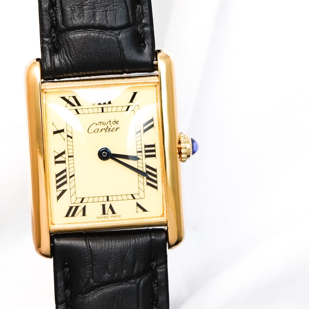 Mast Tank LM Beige Roman Dial Gold