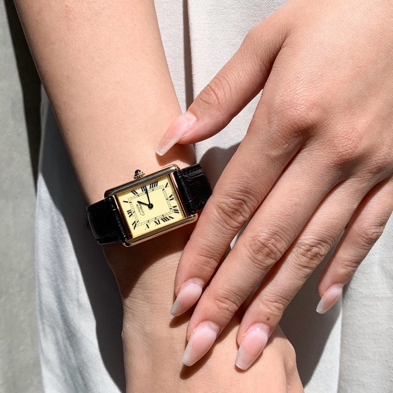 Mast Tank LM Beige Roman Dial Gold