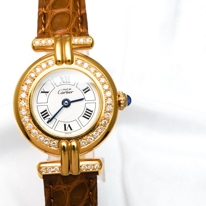 Must Corise New Roman Dial Gold Diamond