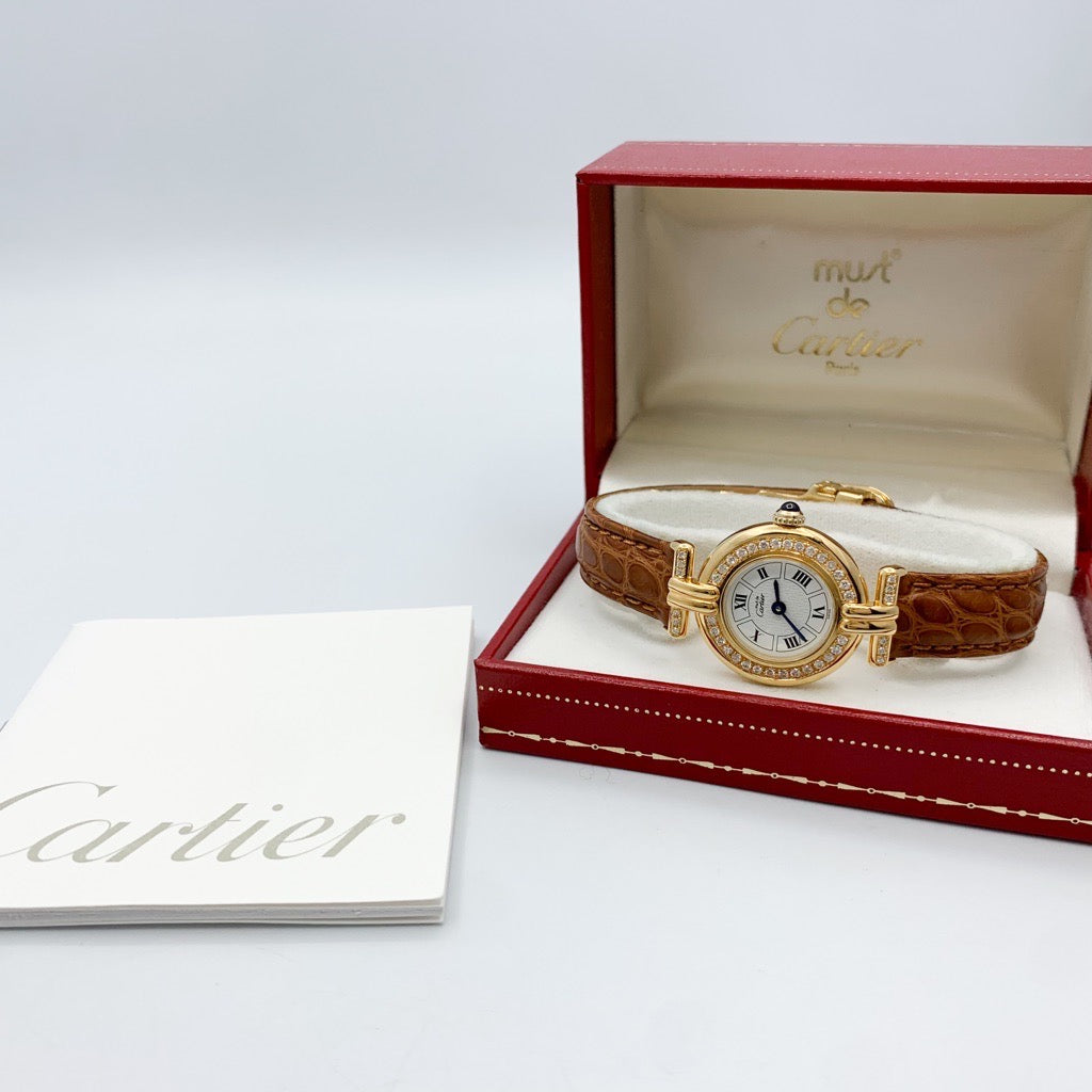 Must Corise New Roman Dial Gold Diamond