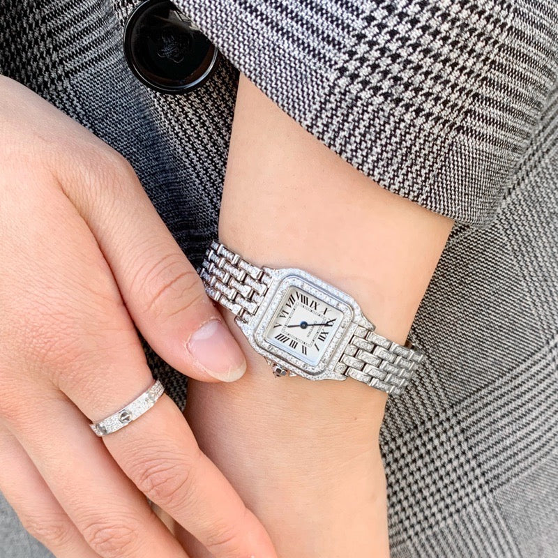 Panther current SM SS bracelet full diamond