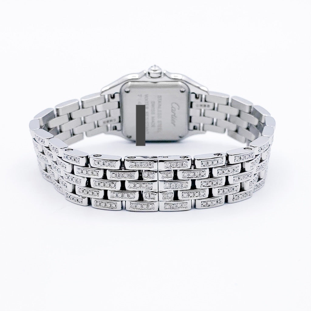 Panther current SM SS bracelet full diamond