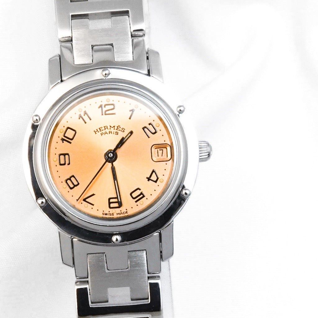 Clipper SS Date Orange Dial Bracelet