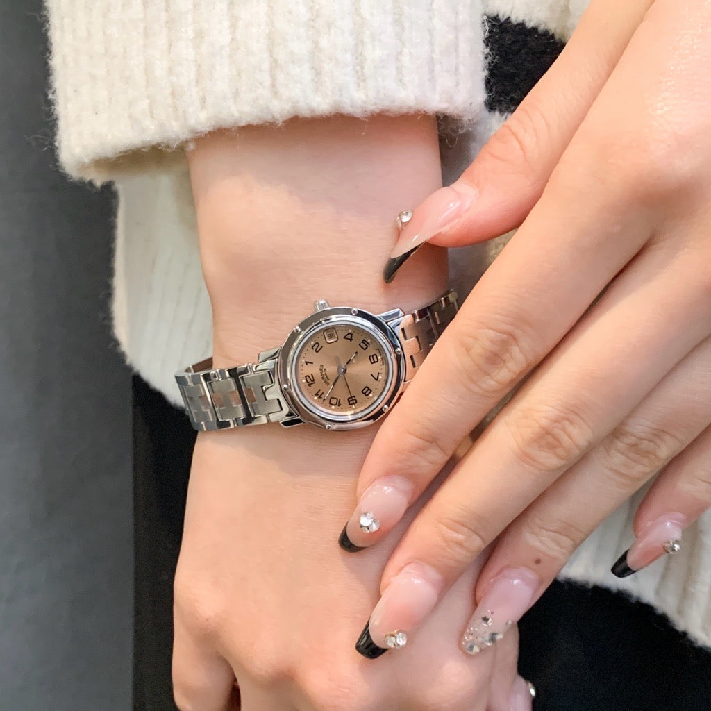 Clipper SS Date Orange Dial Bracelet