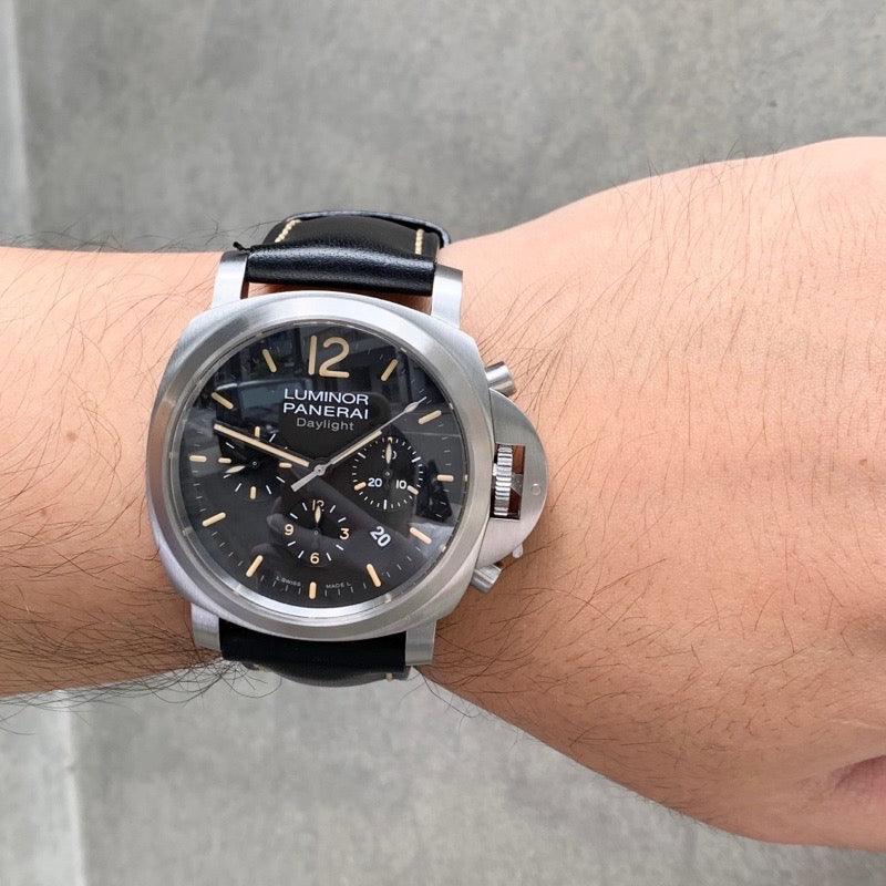 Luminor Chrono Daylight SS Black Dial PAM 00356