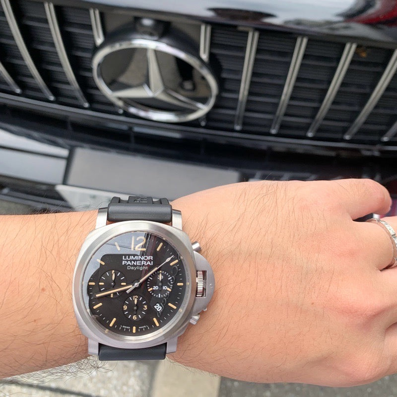 Luminor Chrono Daylight SS Black Dial PAM 00356