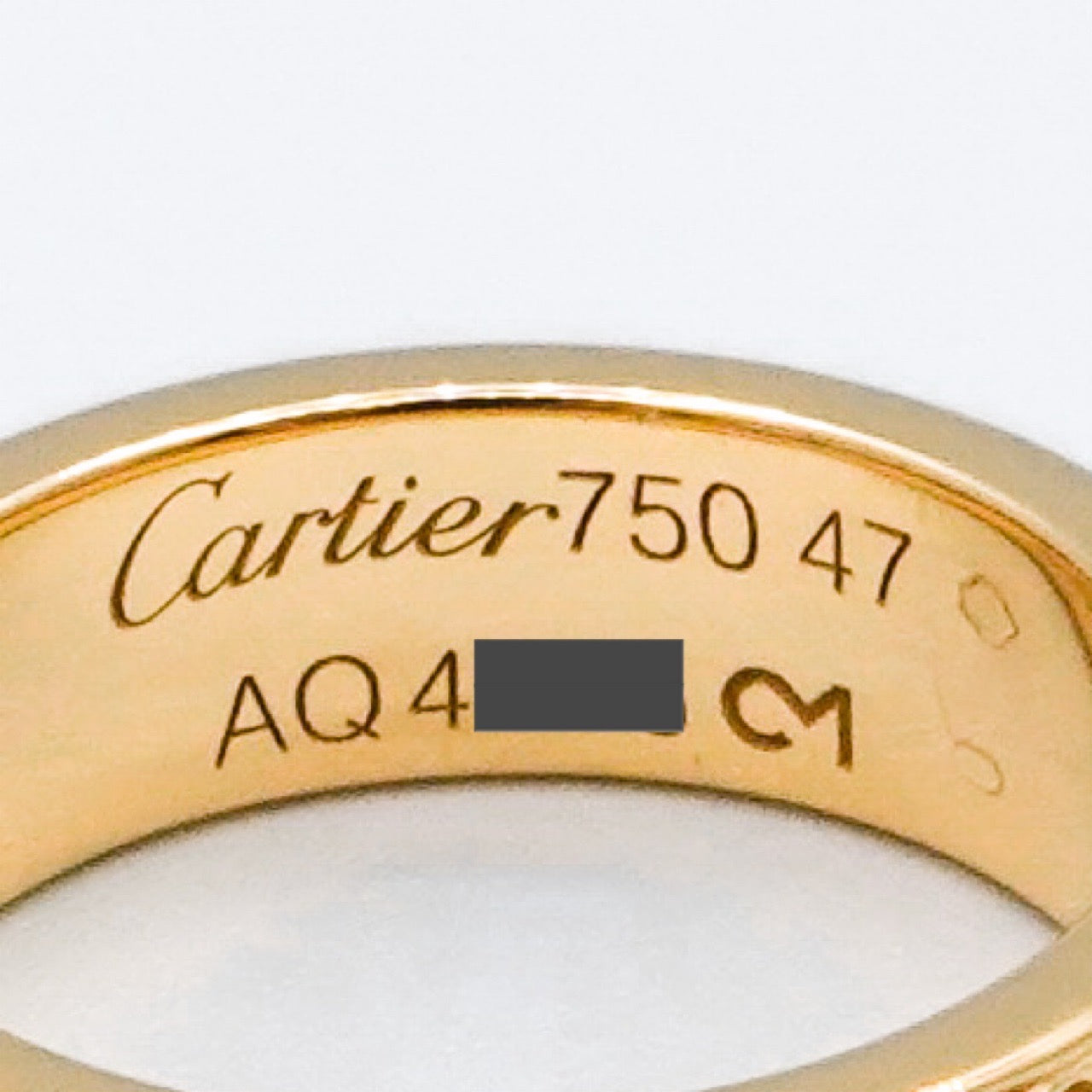 Love Ring Size 7 YG Full Pavé & 6P Bis Diamond