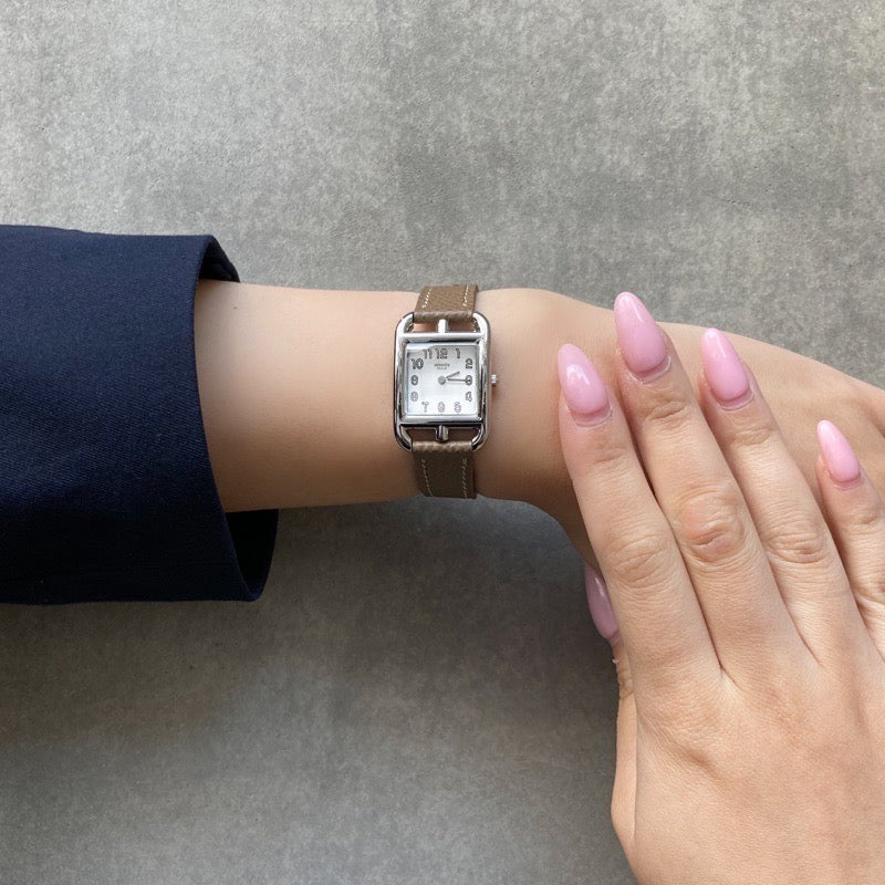 Cape Cod White Dial SS Leather