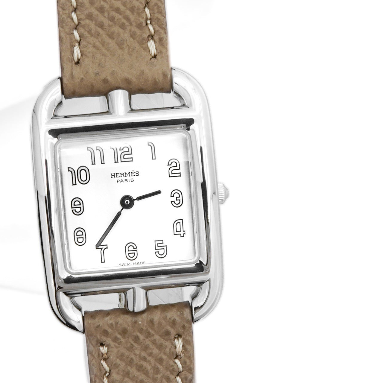 Cape Cod White Dial SS Leather