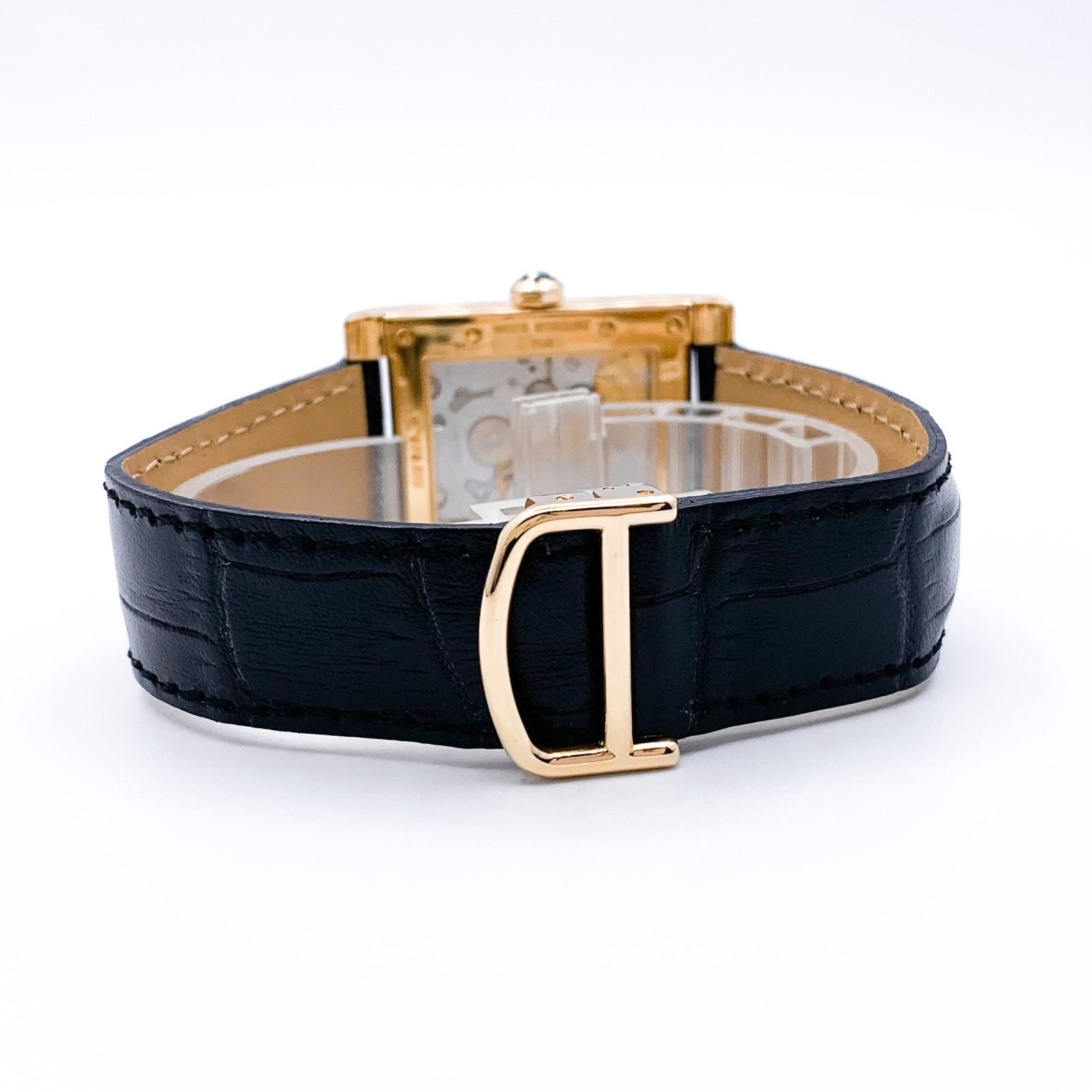 Tank Avis 2 Time Zone K18YG Leather Collection Prive