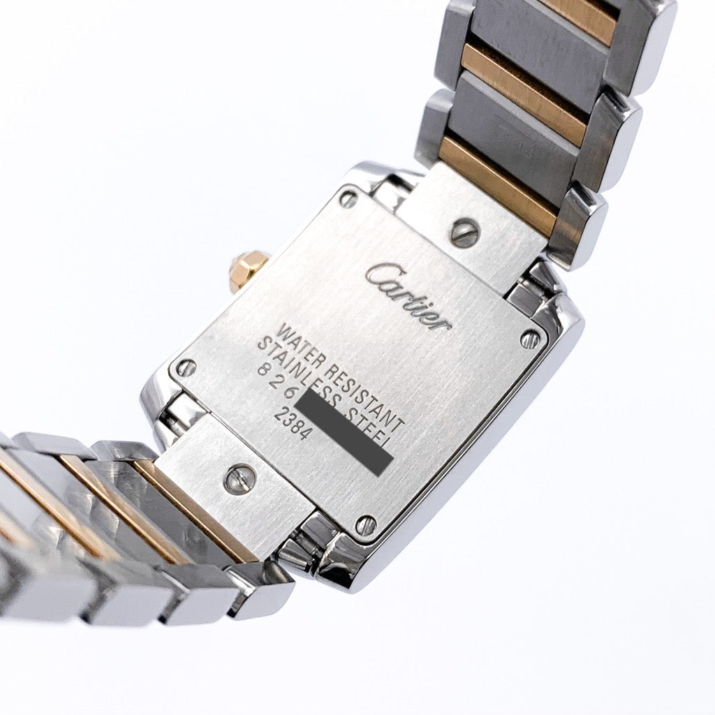 Tank Francaise SM combination bezel & bracelet side diamond
