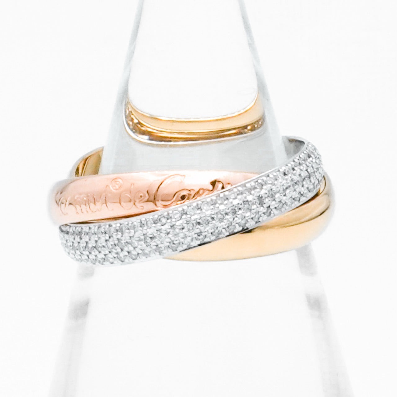 Trinity ring size 13 with diamonds