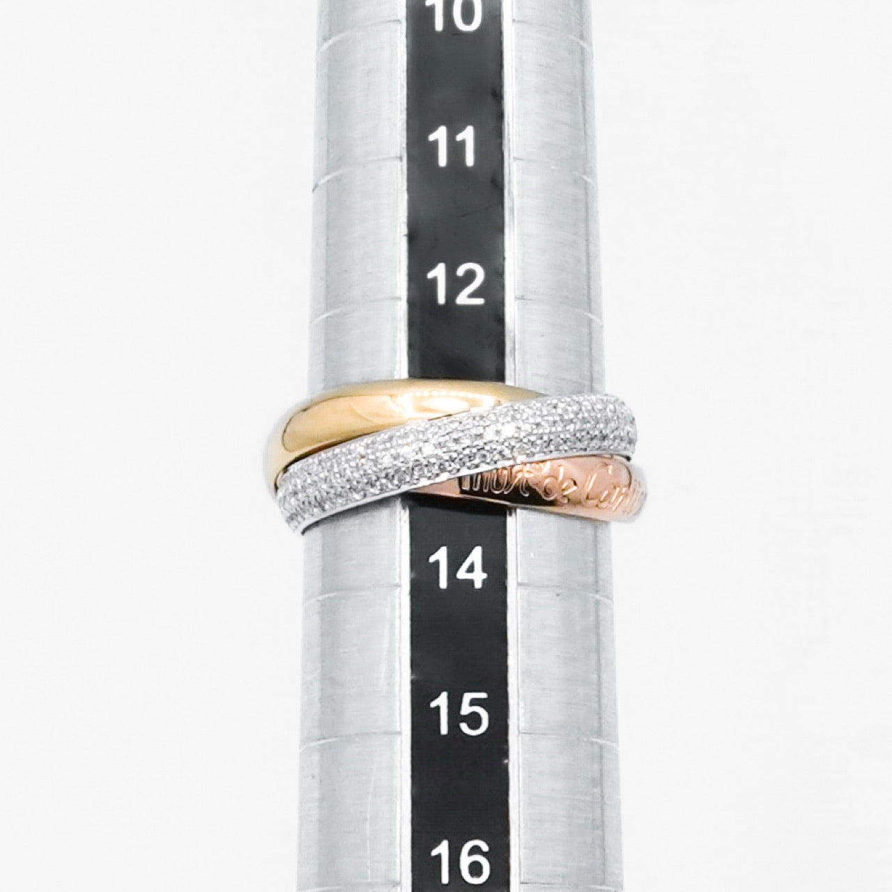 Trinity ring size 13 with diamonds