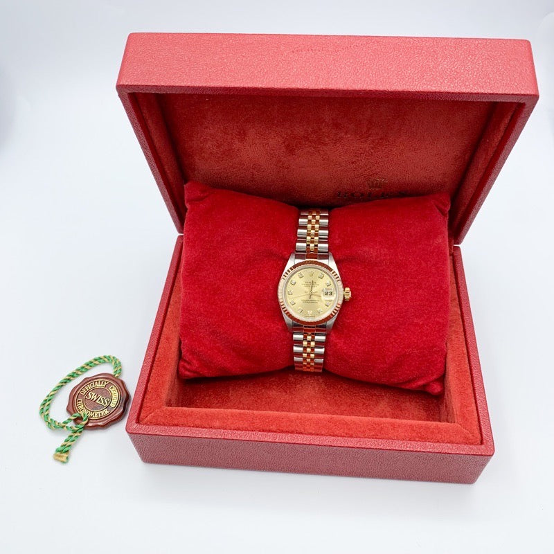 Datejust 10P New Diamond Champagne Dial Combination