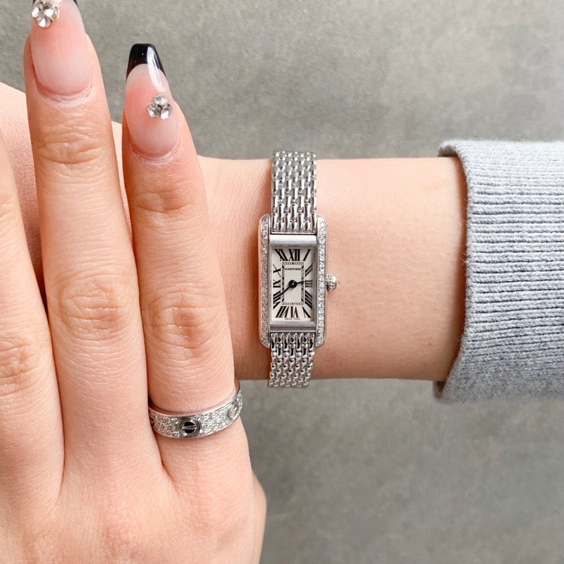 Tank Allonge K18WG Diamond Bracelet