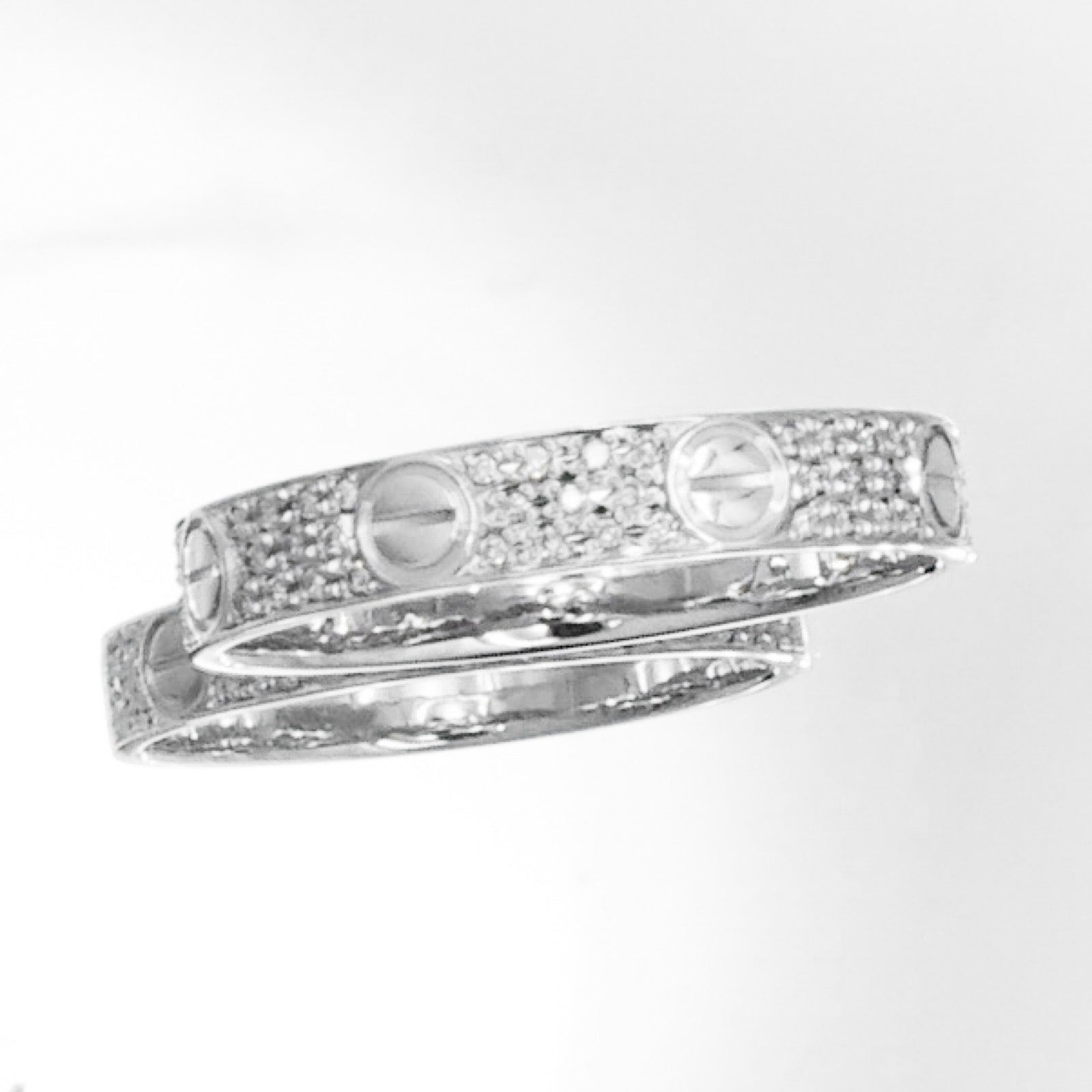 Mini Love Ring Size 17 WG Diamond