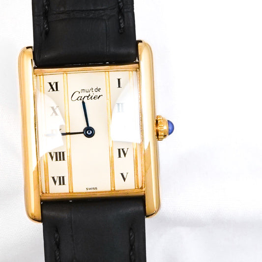 Mast Tank Vertical Roman Dial LM Gold