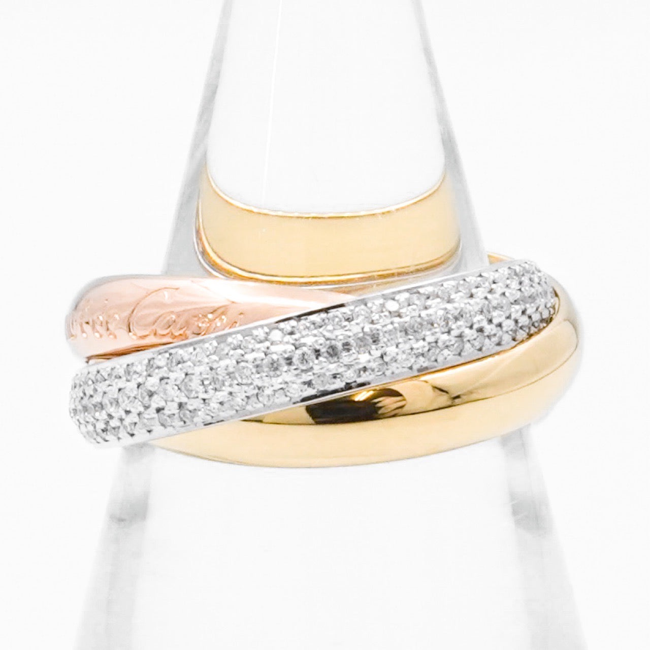 Trinity ring size 14 with diamonds