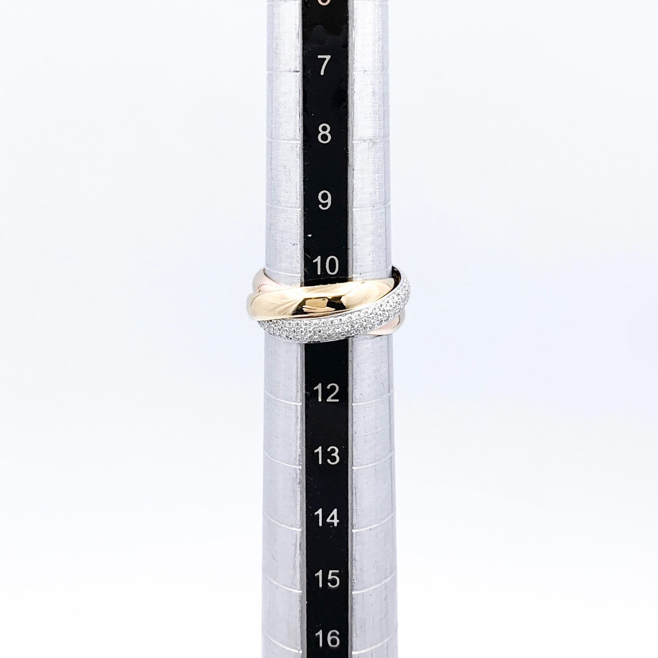 Trinity ring size 11 with diamonds
