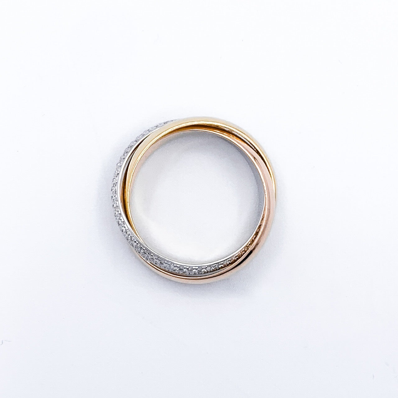 Trinity ring size 11 with diamonds