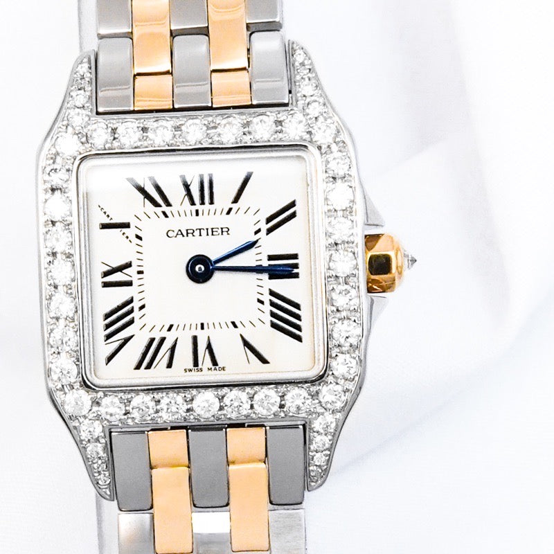 Santos de Cartier SM Two-tone Diamond