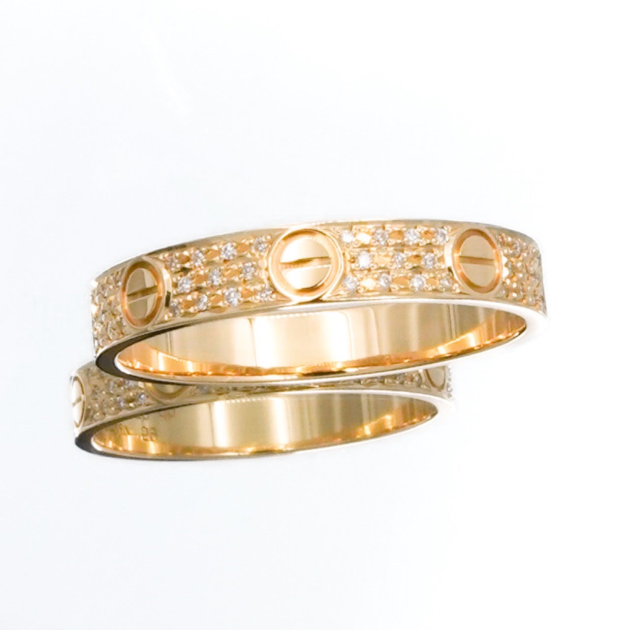 Mini Love Ring Size 19 YG Diamond
