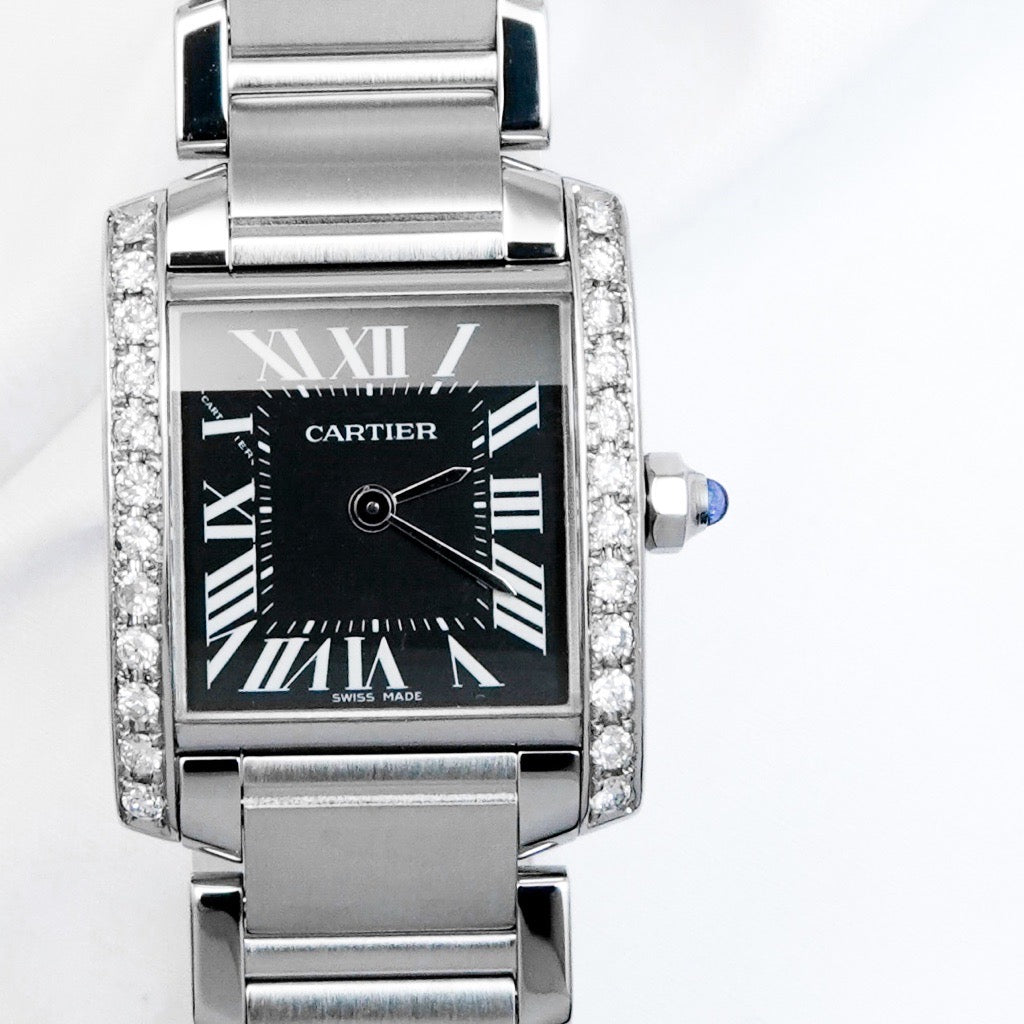 Tank Francaise SM Black Dial Diamond