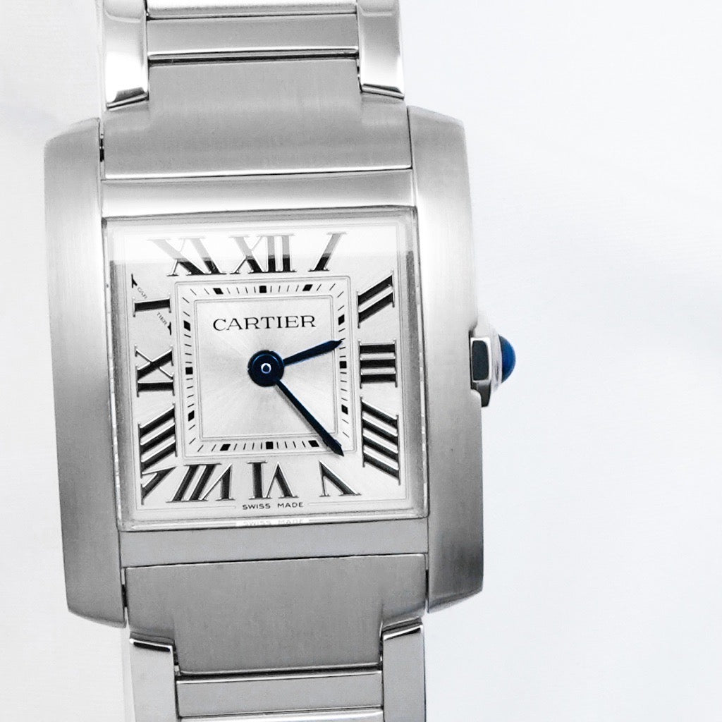 Tank Française Current SM Stainless Steel Silver Dial